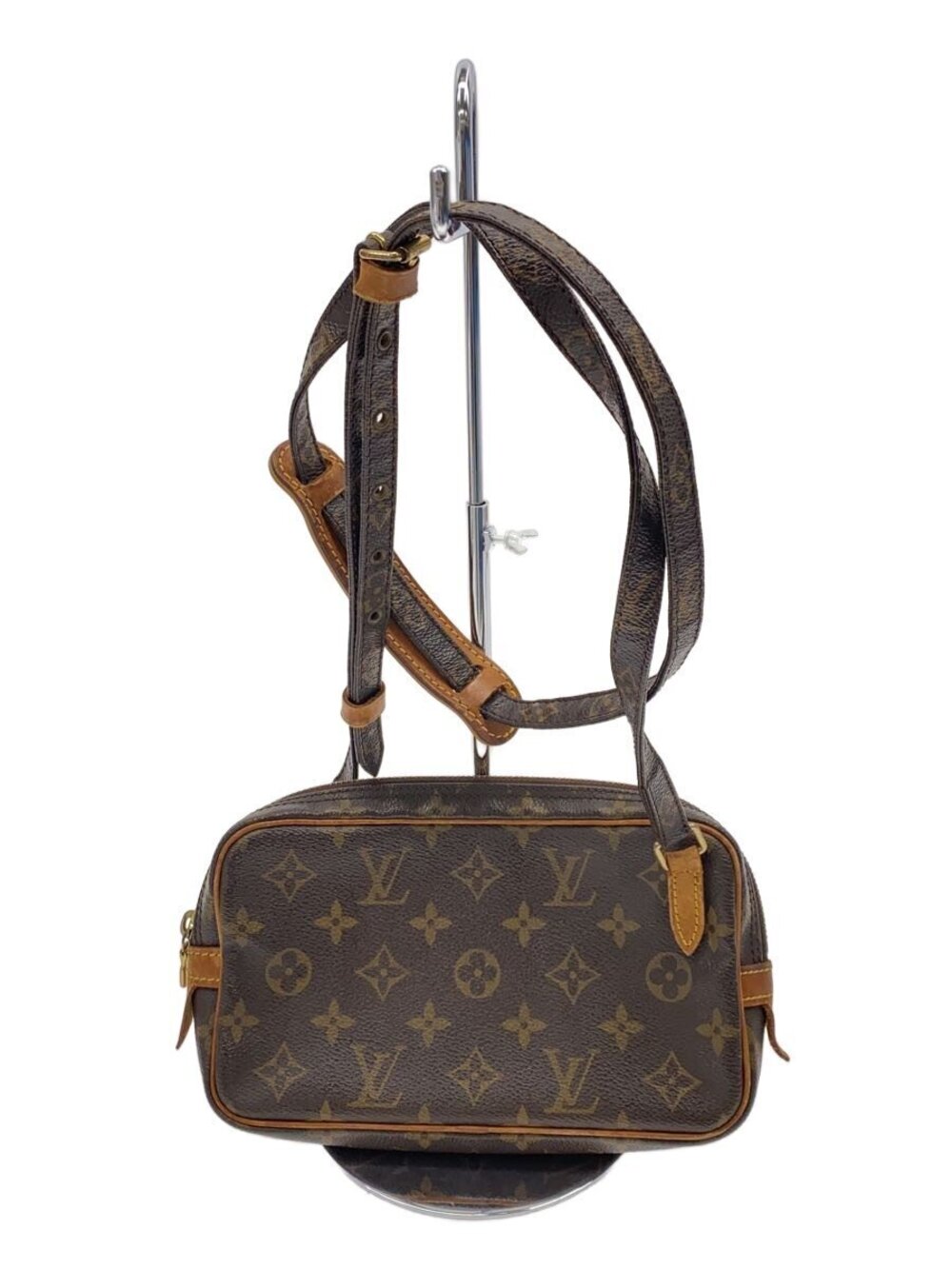 LOUIS VUITTON Pochette Marly Bandouliere Monogram Canvas Brown